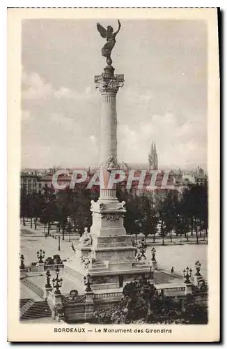 Cartes postales Bordeaux le Monument des Girondins