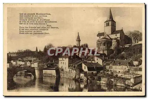 Cartes postales Mont Morillon Vienne vue prise de l'ancien palais
