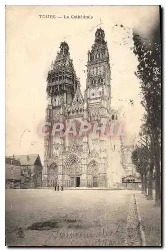 Cartes postales Tours la cathedrale