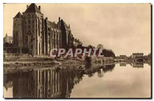 Ansichtskarte AK L'Abbaye de Solesmes vue de la rive droite de la Sarthe