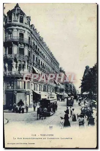 Cartes postales Toulouse la rue Alsace Lorraine au Carrefour Lafayette