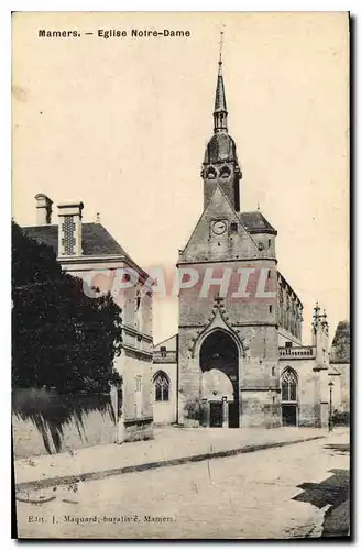 Cartes postales Mamers eglise Notre Dame