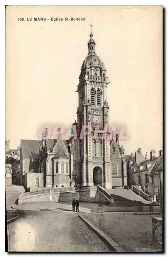 Ansichtskarte AK Le Mans eglise St Benoist