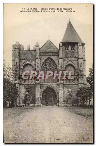 Ansichtskarte AK Le Mans Notre Dame de la Couture Ancienne eglise Abbatiale XI XIV siecle