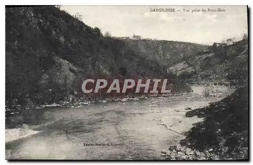 Ansichtskarte AK Gargilesse vue prise du pont Noir