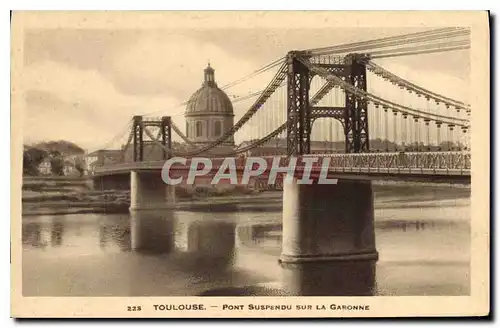 Ansichtskarte AK Toulouse pont suspendu sur la Garonne