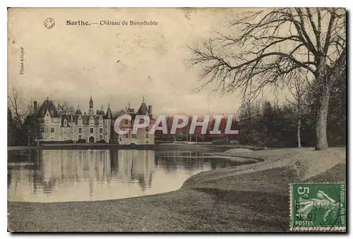 Cartes postales Sarthe chateau de Bonnetable