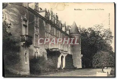 Cartes postales Sarthe chateau de la Flotte