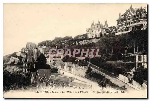 Cartes postales Trouville la Reine des plages un groupe de Villas