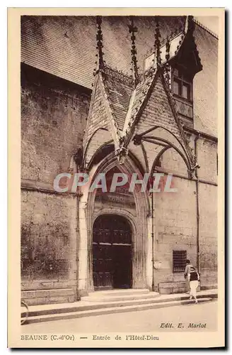 Cartes postales Beaune Cote d'Or entree de l'hotel Dieu