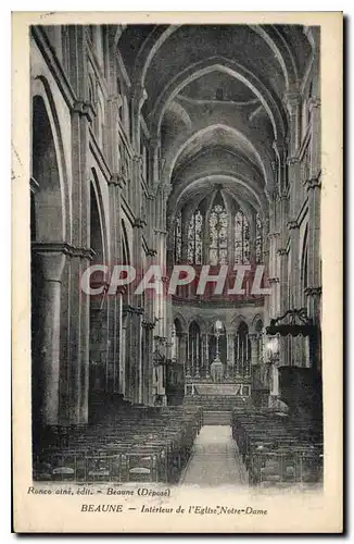 Ansichtskarte AK Beaune interieur de l'eglise Notre Dame