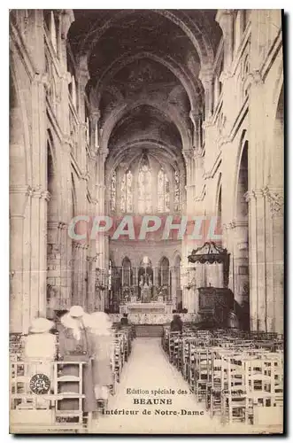 Ansichtskarte AK Beaune interieur de Notre Dame