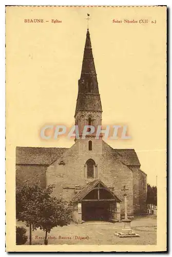 Cartes postales Beaune eglise Saint Nicolas XII S