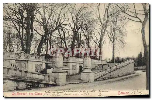 Cartes postales Beaune le Rempart des Lions