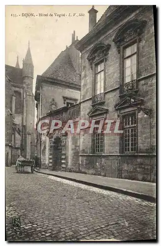 Cartes postales Dijon hotel de vogue