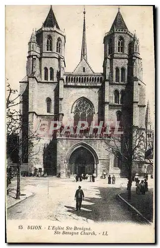 Cartes postales Dijon l'eglise Ste Benigne