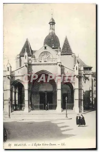 Cartes postales Beaune l'eglise Notre Dame