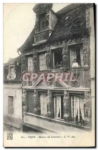 Ansichtskarte AK Dijon maison des Cariatides