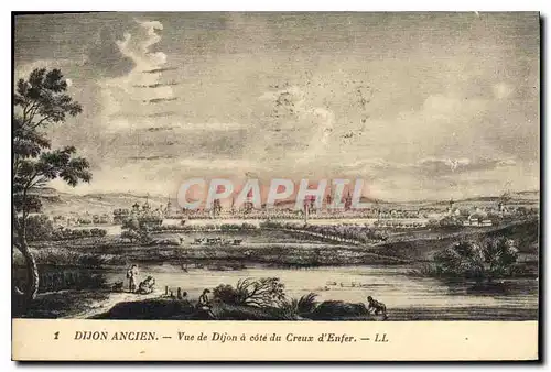 Ansichtskarte AK Dijon Vue de Dijon a core du Creux d'Enfer