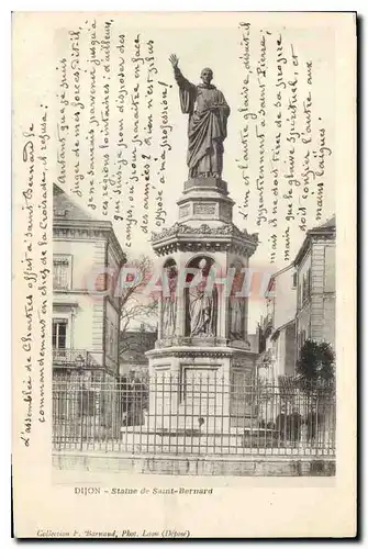 Cartes postales Dijon Statue Saint Bernard