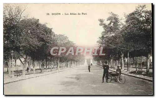 Ansichtskarte AK Dijon Les Allees du Parc