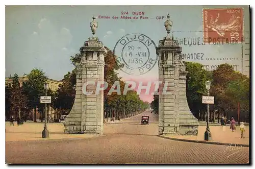 Cartes postales Dijon Entree des Allees du Parc