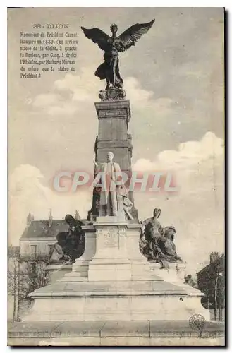 Cartes postales Dijon monument du President  Carnot