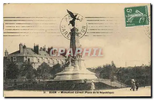 Cartes postales Dijon Monument Carnot Place de la Republique