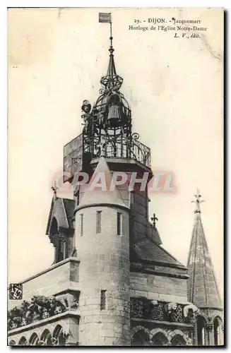 Ansichtskarte AK Dijon Jacquemart Horloge de l'Eglise Notre Dame