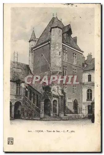 Cartes postales Dijon Tour de bar