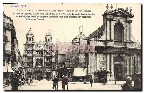 Ansichtskarte AK Dijon Bourse de Commerce Eglise Saint Michel