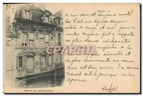 Cartes postales Dijon le Maison des Ambassadeurs