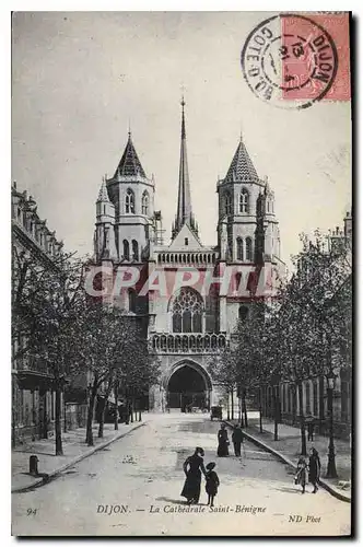 Ansichtskarte AK Dijon La Cathedrale Saint Benigne