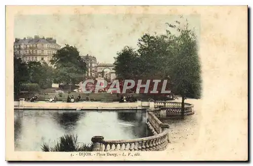 Cartes postales Dijon Place Darcy