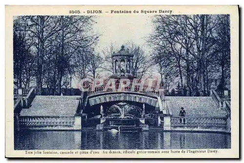 Cartes postales Dijon Fontaine du Square Darcy