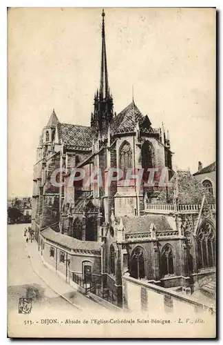 Cartes postales Dijon Abside de l'Eglise Cathedrale Saint Benigne