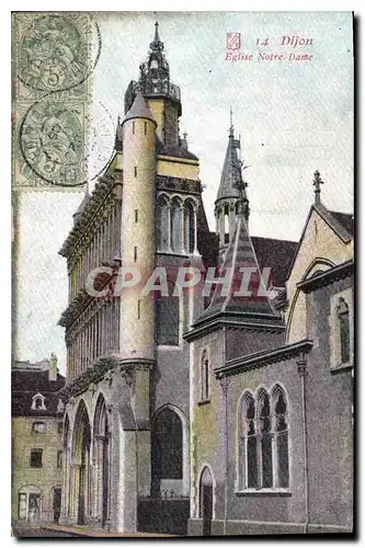 Cartes postales Dijon Eglise Notre Dame