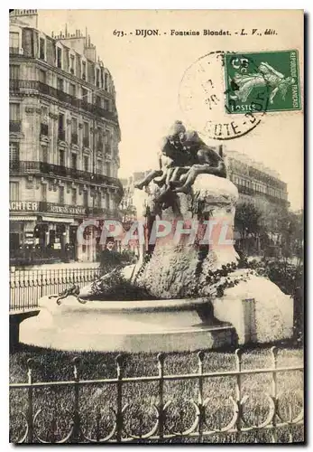 Cartes postales Dijon Fontaine Blondat