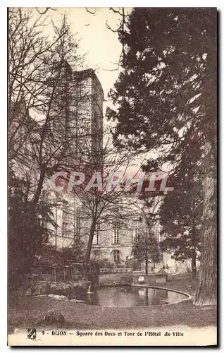 Cartes postales Dijon Square des Ducs et Tour de l'Hotel de Ville