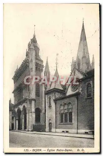 Cartes postales Dijon Eglise Notre Dame