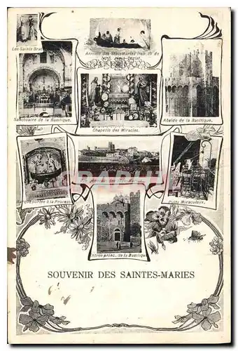 Cartes postales Souvenir des Saintes Maries