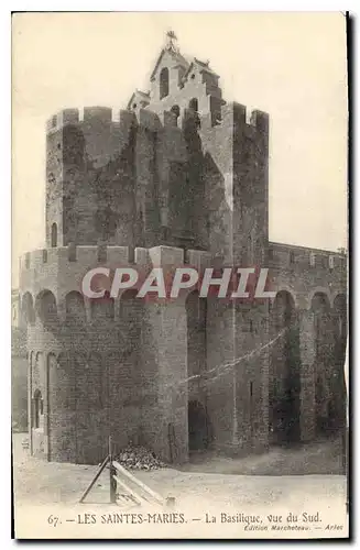 Cartes postales Les Saintes Marie de la Mer La Basilique vue du Sud