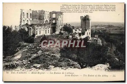 Cartes postales Env D'Arles Mont Majour Les Ruines de l'Abbaye