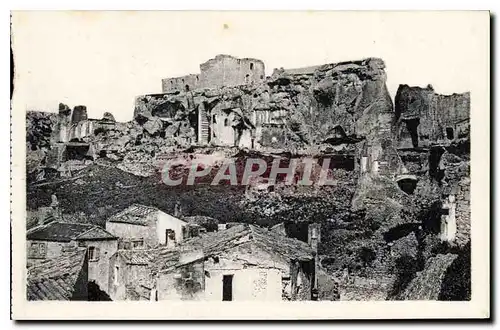 Ansichtskarte AK Les Baux Ruines du Chateau feodal detruit sous Louis XIII en 1632