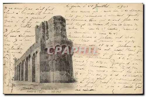 Cartes postales Les Saintes Maries de la Mer Abside de l'Eglise