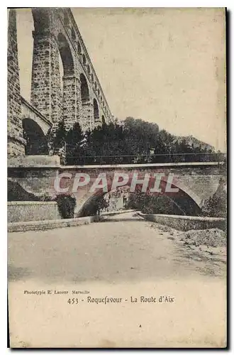 Ansichtskarte AK Roquefavour La Route d'Aix