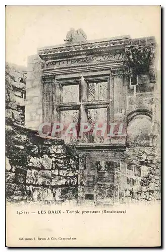 Cartes postales Les Baux Temple protestant Renaissance