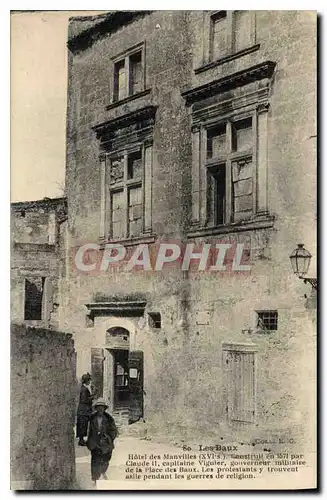 Cartes postales Les Baux Hotel des Manvilles XVI siecle