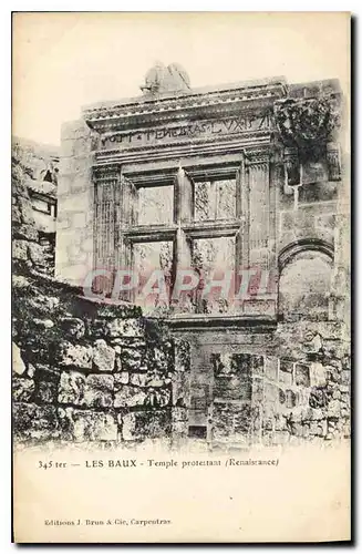 Cartes postales Les Baux Temple protestant renaissance