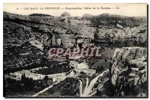 Cartes postales Les Baux La Provence Roquetauliere Vallon de la Fontaine